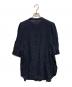 23区 (ニジュウサンク) LIBECO リネン パフスリーブ ブラウス ネイビー サイズ:SIZE 46：5000円