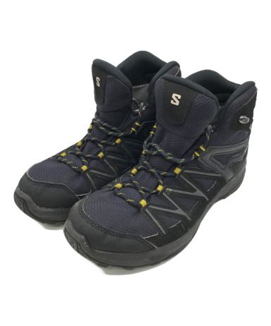 未使用保管品 SAROMON サロモンインナーブーツ 中古・古着通販】SALOMON (サロモン) トレッキングブーツ ブラック