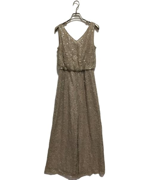 Diagram（ダイアグラム）Diagram (ダイアグラム) スパンコールレースオールインワン ベージュ サイズ:SIZE 36の古着・服飾アイテム