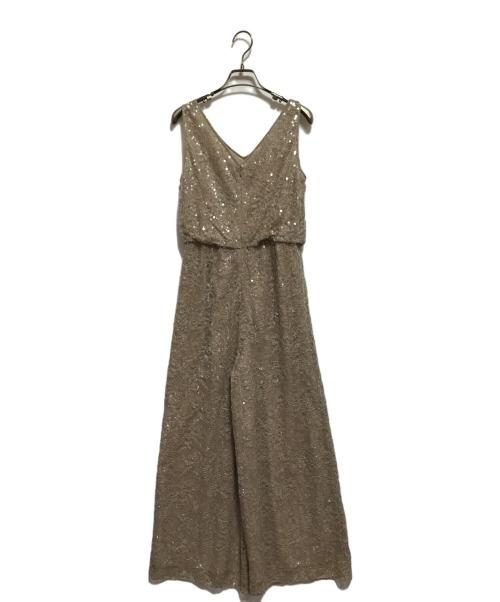 Diagram（ダイアグラム）Diagram (ダイアグラム) スパンコールレースオールインワン ベージュ サイズ:SIZE 36の古着・服飾アイテム