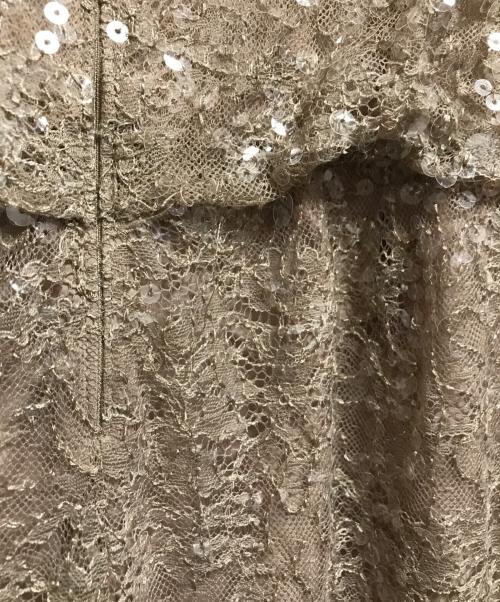 Diagram（ダイアグラム）Diagram (ダイアグラム) スパンコールレースオールインワン ベージュ サイズ:SIZE 36の古着・服飾アイテム