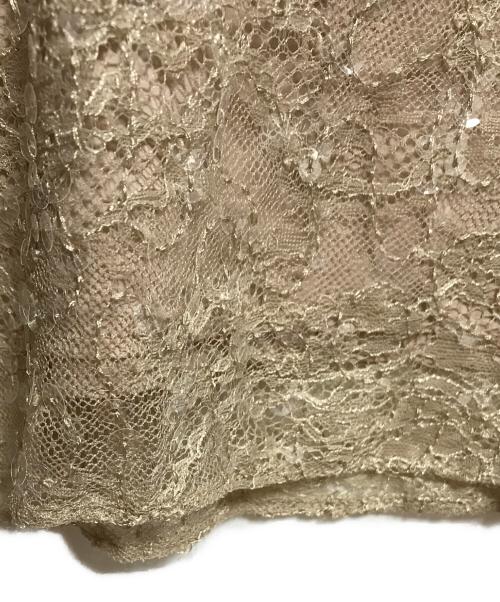 Diagram（ダイアグラム）Diagram (ダイアグラム) スパンコールレースオールインワン ベージュ サイズ:SIZE 36の古着・服飾アイテム