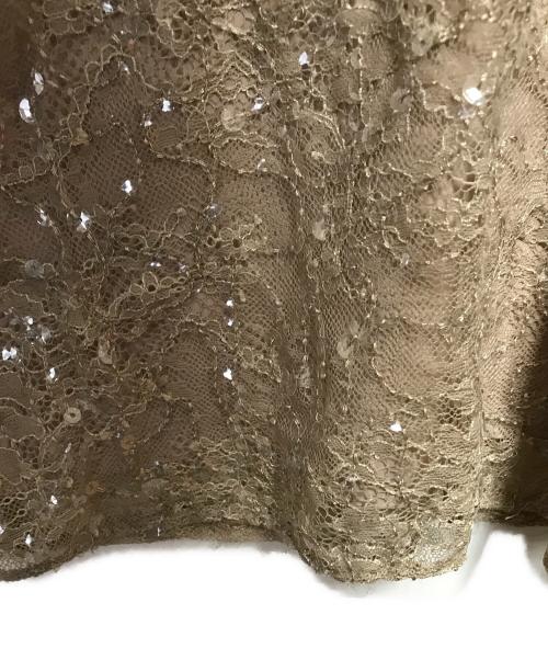 Diagram（ダイアグラム）Diagram (ダイアグラム) スパンコールレースオールインワン ベージュ サイズ:SIZE 36の古着・服飾アイテム