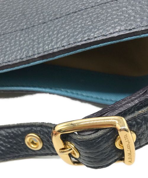 A.D.M.J.（エーディーエムジェイ）A.D.M.J. (エーディーエムジェイ) ワンショルダーバッグ ネイビーの古着・服飾アイテム