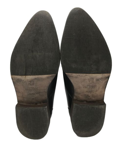 BRUNELLO CUCINELLI（ブルネロクチネリ）BRUNELLO CUCINELLI (ブルネロクチネリ) レザーシューズ ブラック サイズ:38の古着・服飾アイテム