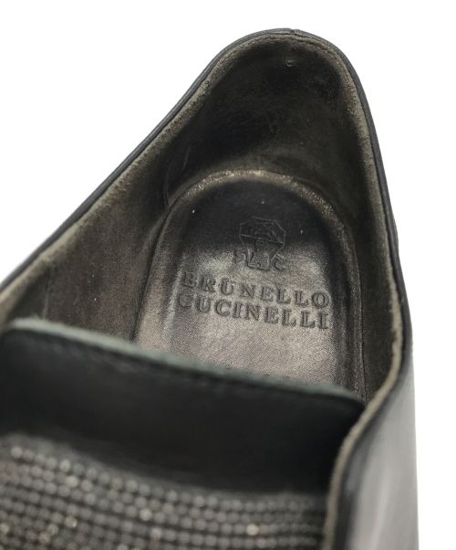 BRUNELLO CUCINELLI（ブルネロクチネリ）BRUNELLO CUCINELLI (ブルネロクチネリ) レザーシューズ ブラック サイズ:38の古着・服飾アイテム