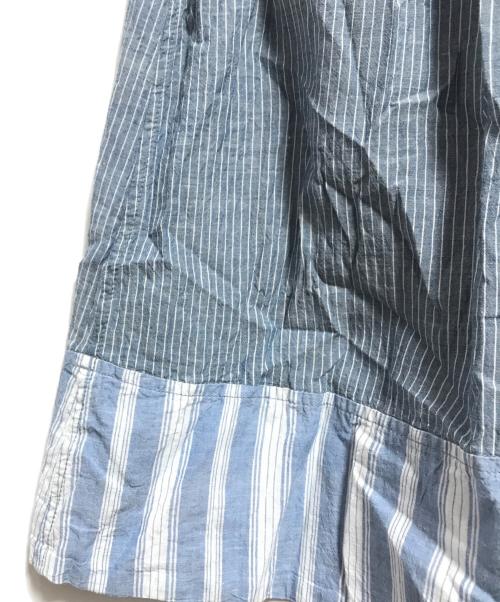 45R（フォーティファイブ・アール）45R (フォーティーファイブアール) 梅雨風カディミックスのイージーギャザースカート ブルー サイズ:下記参照の古着・服飾アイテム