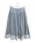 45R（フォーティーファイブアール）の古着「梅雨風カディミックスのイージーギャザースカート」｜ブルー