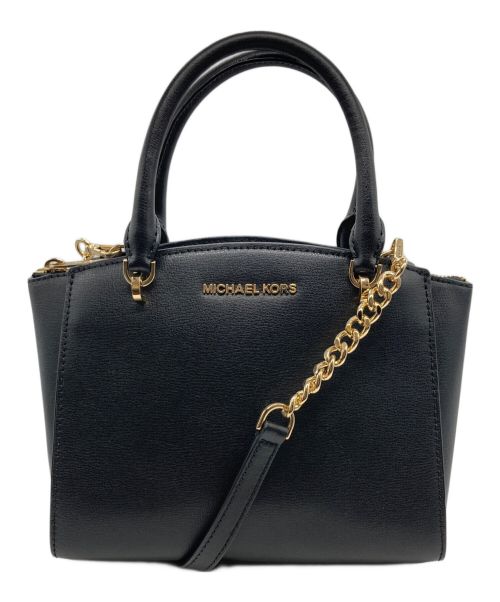 MICHAEL KORS（マイケル・コース）MICHAEL KORS (マイケルコース) 2WAYバッグ ブラックの古着・服飾アイテム