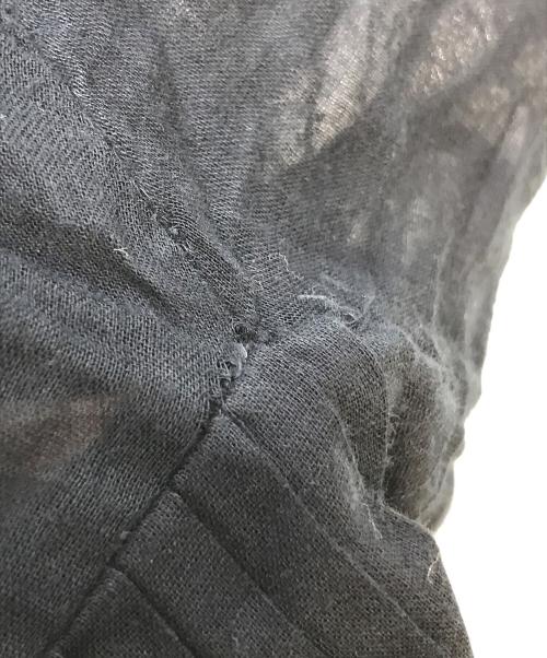 ne quittez pas（ヌキテパ）ne quittez pas (ヌキテパ) エンブロイダリーシアーワンピース ネイビー×ホワイト サイズ:実寸参照の古着・服飾アイテム