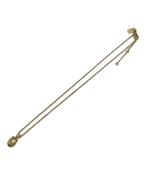 COACH（コーチ）COACH (コーチ) シグネチャー クリスタル ネックレス ゴールドの古着・服飾アイテム