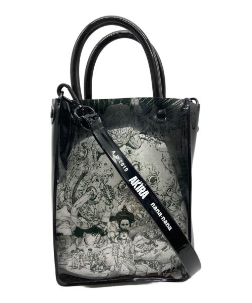 NaNa-NaNa（ナナナナ）nana-nana (ナナナナ) Akira (アキラ) クリアショルダーバッグ ブラック×ホワイトの古着・服飾アイテム