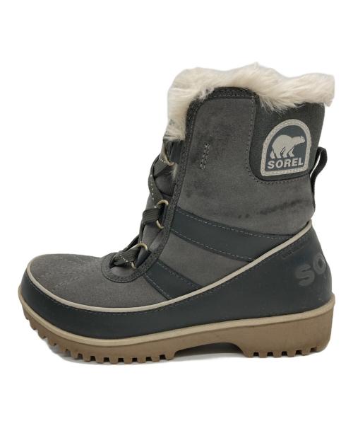 SOREL（ソレル）SOREL (ソレル) TIVOLI II WOMENS SUEDE ブーツ グレー サイズ:SIZE 22.5cmの古着・服飾アイテム