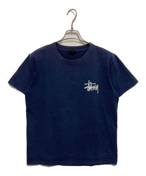 stussy（ステューシー）stussy (ステューシー) 90s ドラゴンプリントTシャツ ネイビー サイズ:Mの古着・服飾アイテム