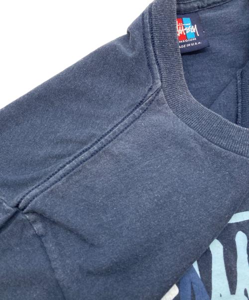 stussy（ステューシー）stussy (ステューシー) プリントTシャツ ネイビー サイズ:Mの古着・服飾アイテム