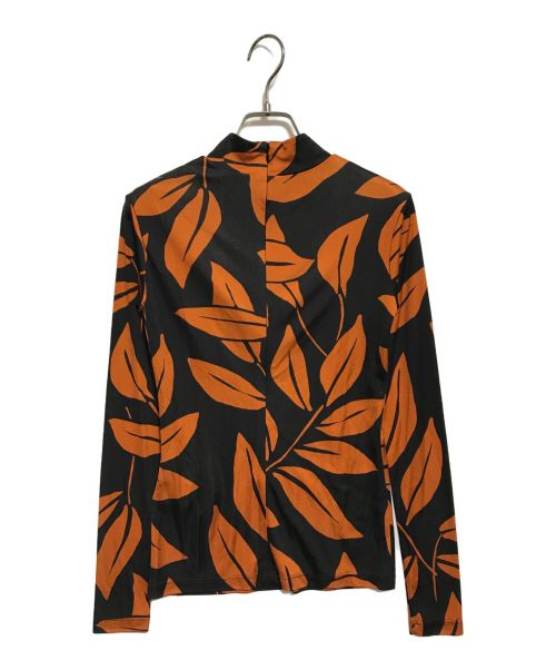 Meryll Rogge（メリルロッゲ）Meryll Rogge (メリルロッゲ) LEAVES SILK JERZEY オレンジ サイズ:34 未使用品の古着・服飾アイテム