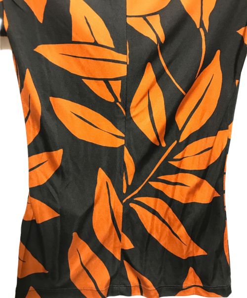 Meryll Rogge（メリルロッゲ）Meryll Rogge (メリルロッゲ) LEAVES SILK JERZEY オレンジ サイズ:34 未使用品の古着・服飾アイテム