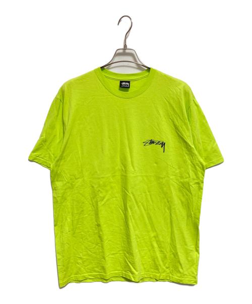 stussy（ステューシー）stussy (ステューシー) プリントTシャツ イエロー サイズ:Lの古着・服飾アイテム
