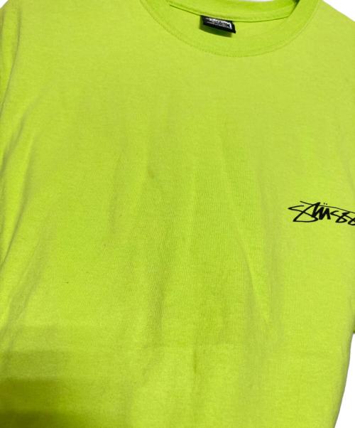 stussy（ステューシー）stussy (ステューシー) プリントTシャツ イエロー サイズ:Lの古着・服飾アイテム