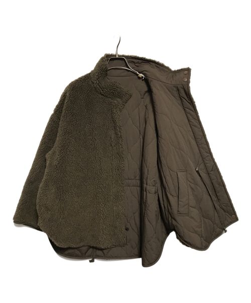 SLOBE IENA（スローブ イエナ）SLOBE IENA (スローブ イエナ) PAキルト*ムックボアリバーシブルブルゾン ブラウン サイズ:FREEの古着・服飾アイテム