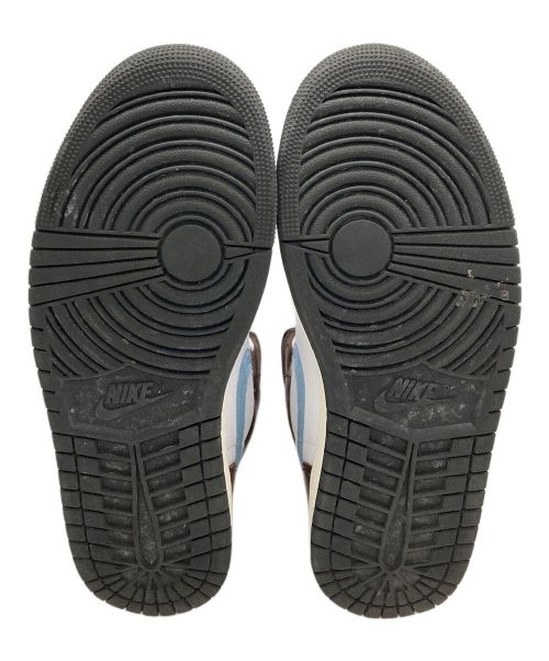 NIKE（ナイキ）NIKE (ナイキ) AIR JORDAN 1 MID ホワイト×ブラウン サイズ:28cmの古着・服飾アイテム