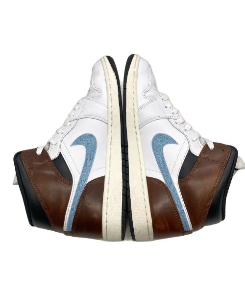 NIKE（ナイキ）NIKE (ナイキ) AIR JORDAN 1 MID ホワイト×ブラウン サイズ:28cmの古着・服飾アイテム