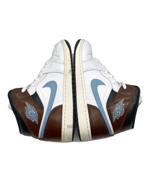 NIKE（ナイキ）NIKE (ナイキ) AIR JORDAN 1 MID ホワイト×ブラウン サイズ:28cmの古着・服飾アイテム