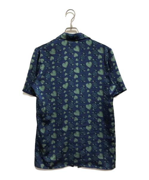 BED J.W. FORD（ベッドフォード）BED J.W. FORD (ベッドフォード) Queen summer shirt ネイビー×グリーン サイズ:SIZE 0の古着・服飾アイテム