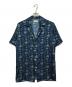 BED J.W. FORD（ベッドフォード）の古着「Queen summer shirt」｜ネイビー×グリーン