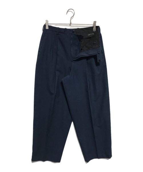 LAD MUSICIAN（ラッドミュージシャン）LAD MUSICIAN (ラッドミュージシャン) WOOL GABARDINE 2TUCK WIDE ネイビー サイズ:下記参照の古着・服飾アイテム