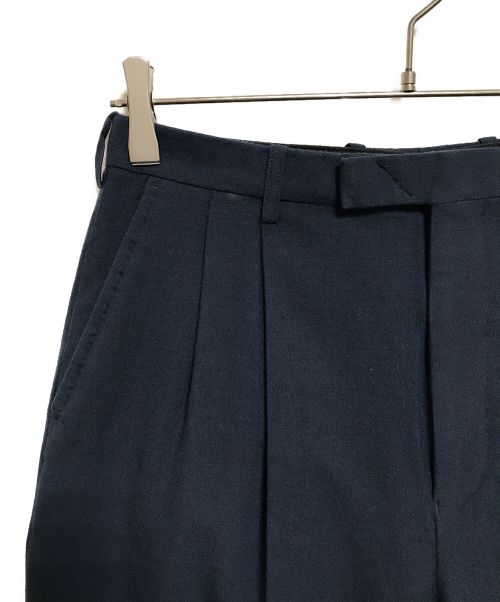 LAD MUSICIAN（ラッドミュージシャン）LAD MUSICIAN (ラッドミュージシャン) WOOL GABARDINE 2TUCK WIDE ネイビー サイズ:下記参照の古着・服飾アイテム