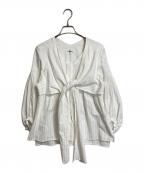 ARPEGE STORYアルページュストーリー）の古着「ボウタイブラウス　長袖ブラウス　セレモニー」｜ホワイト