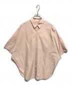 ARPEGE STORYアルページュストーリー）の古着「コクーンビックシャツ」｜ピンク