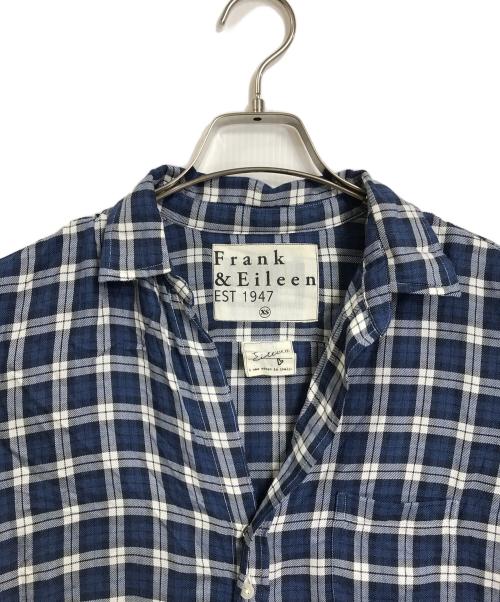 Frank&Eileen（フランクアンドアイリーン）Frank&Eileen (フランクアンドアイリーン) Eileenチェックシャツ　長袖シャツ ブルー サイズ:XSの古着・服飾アイテム