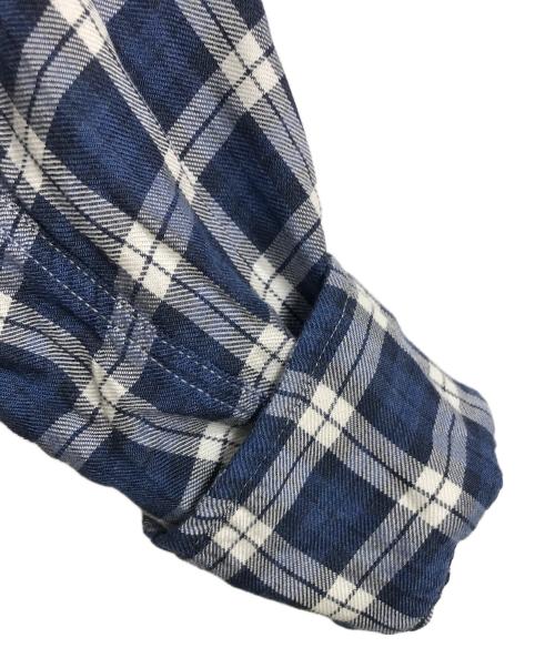 Frank&Eileen（フランクアンドアイリーン）Frank&Eileen (フランクアンドアイリーン) Eileenチェックシャツ　長袖シャツ ブルー サイズ:XSの古着・服飾アイテム