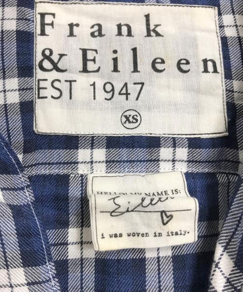 Frank&Eileen（フランクアンドアイリーン）Frank&Eileen (フランクアンドアイリーン) Eileenチェックシャツ　長袖シャツ ブルー サイズ:XSの古着・服飾アイテム