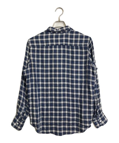 Frank&Eileen（フランクアンドアイリーン）Frank&Eileen (フランクアンドアイリーン) Eileenチェックシャツ　長袖シャツ ブルー サイズ:XSの古着・服飾アイテム