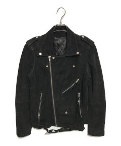 中古・古着通販】Shama (シャマ) ダブルライダースジャケット ブラック