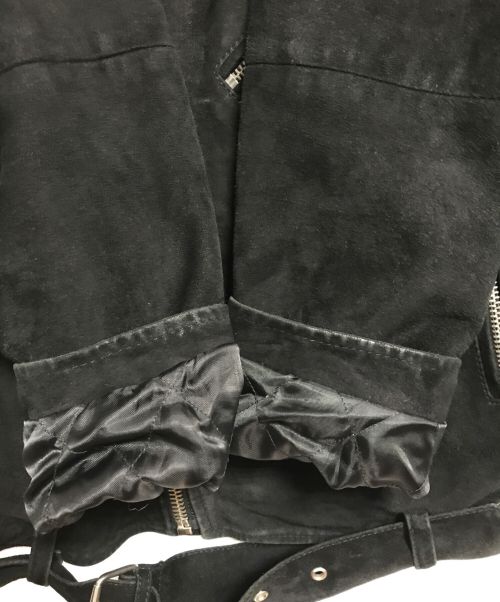 BLK DNM（ブラック デニム）BLK DNM (ブラック デニム) ダブルライダースジャケット ブラック サイズ:Mの古着・服飾アイテム
