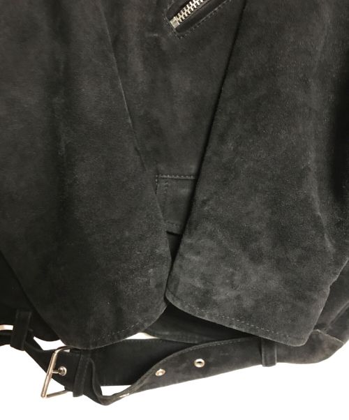 BLK DNM（ブラック デニム）BLK DNM (ブラック デニム) ダブルライダースジャケット ブラック サイズ:Mの古着・服飾アイテム