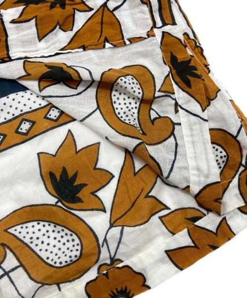 Paul Smith London（ポールスミスロンドン）Paul Smith London (ポールスミスロンドン) 総柄シャツ ブラウン×ホワイト サイズ:Lの古着・服飾アイテム