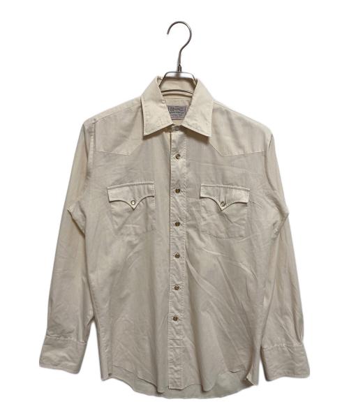 H BAR C（エイチバーシー）H BAR C (エイチバーシー) 50-60‘Sウエスタンシャツ アイボリー サイズ:L TAILの古着・服飾アイテム
