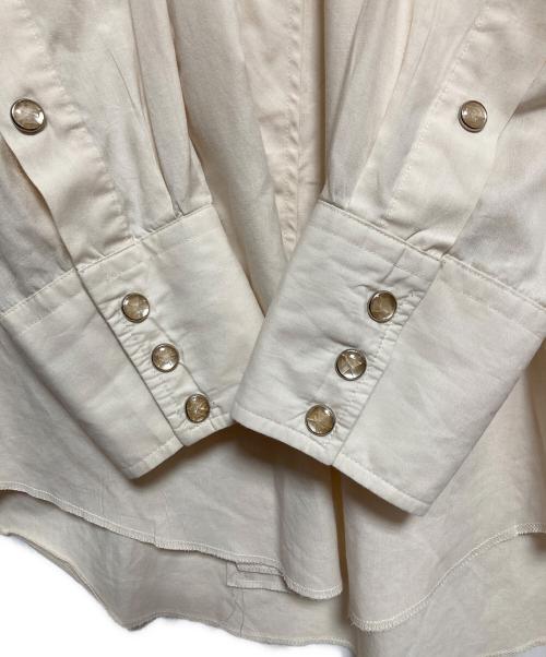 H BAR C（エイチバーシー）H BAR C (エイチバーシー) 50-60‘Sウエスタンシャツ アイボリー サイズ:L TAILの古着・服飾アイテム