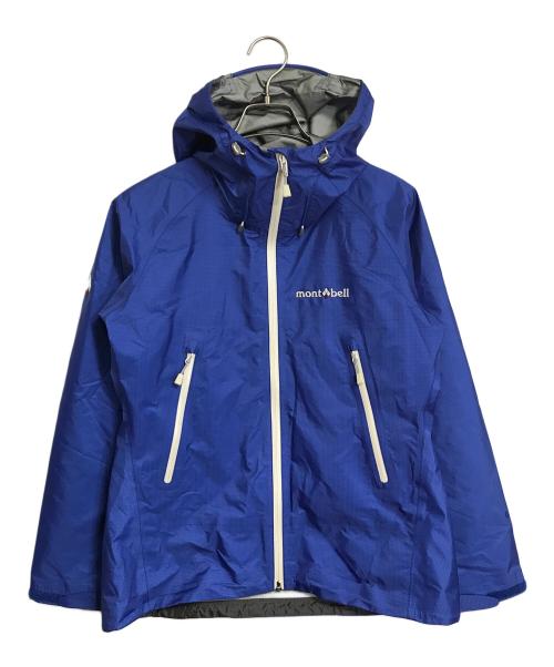 mont-bell（モンベル）mont-bell (モンベル) GORE-TEX ゴアテックス ストームクルーザー ジャケット　ナイロンジャケット　ライトアウター　スポーツ　アウトドア ブルー×ホワイト サイズ:Sの古着・服飾アイテム