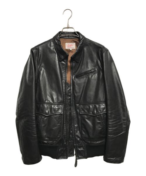 DUFFER（ダファー）DUFFER (ダファー) レザージャケット ブラック サイズ:XLの古着・服飾アイテム