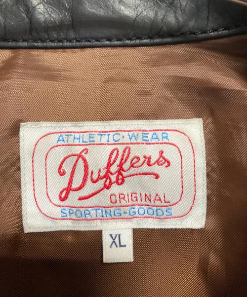 DUFFER（ダファー）DUFFER (ダファー) レザージャケット ブラック サイズ:XLの古着・服飾アイテム