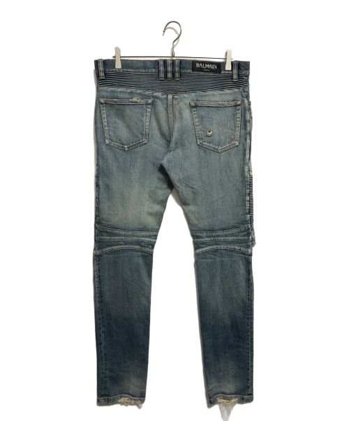 BALMAIN（バルマン）BALMAIN (バルマン) バイカーデニム インディゴ サイズ:SIZE 32の古着・服飾アイテム