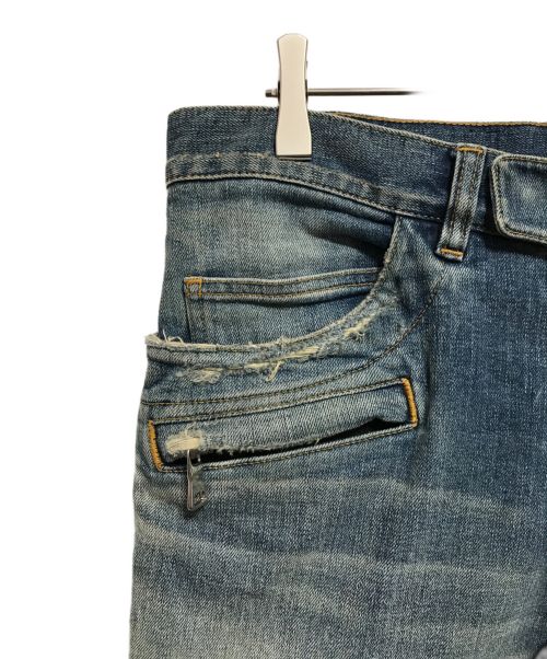 BALMAIN（バルマン）BALMAIN (バルマン) バイカーデニム インディゴ サイズ:SIZE 32の古着・服飾アイテム