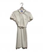 BLUE LABEL CRESTBRIDGEブルーレーベルクレストブリッジ）の古着「ポロシャツワンピース」｜ホワイト