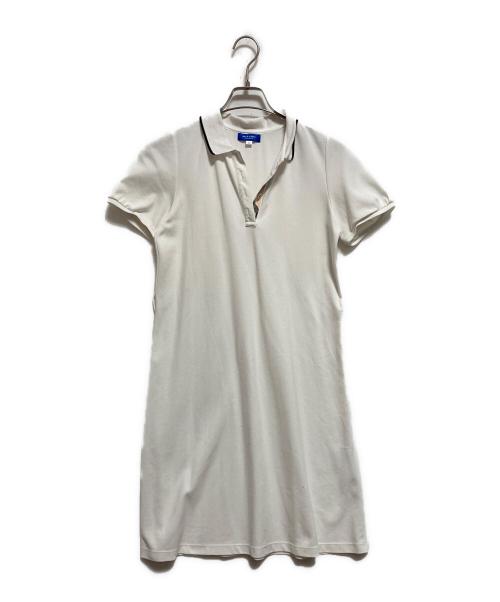 BLUE LABEL CRESTBRIDGE（ブルーレーベルクレストブリッジ）BLUE LABEL CRESTBRIDGE (ブルーレーベルクレストブリッジ) ポロシャツワンピース ホワイト サイズ:38の古着・服飾アイテム